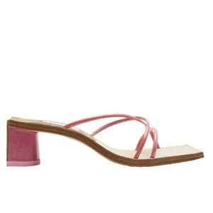Miista Jenna Tea Rose Patent Sandals